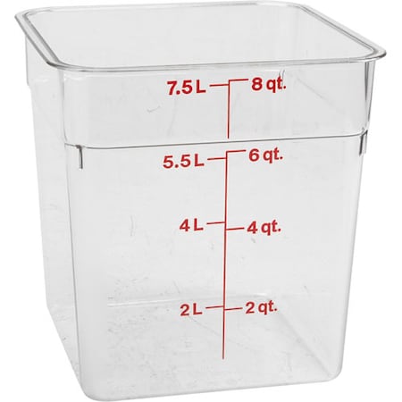 Cambro Container Clear  8Qt For  - Part# 8Sfscw135 8SFSCW135